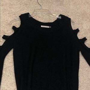 Black cut-out sweater